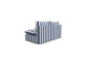 Marynistyczna sofa dwuosobowa na taras MARE Navy Stripes