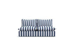 Sofa outdoorowa 2-osobowa MARE Navy Blue Stripes