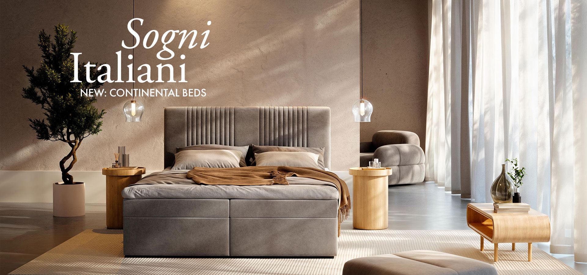 Łóżka kontynentalne - Allora Living